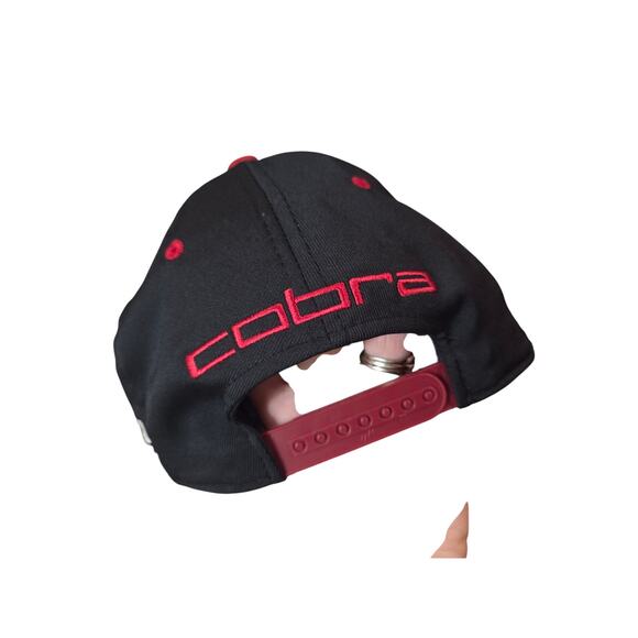 NEW Puma COBRA GOLF Snapback Hat Black Bio Cell Red 110 Flex Fit - Picture 8 of 10